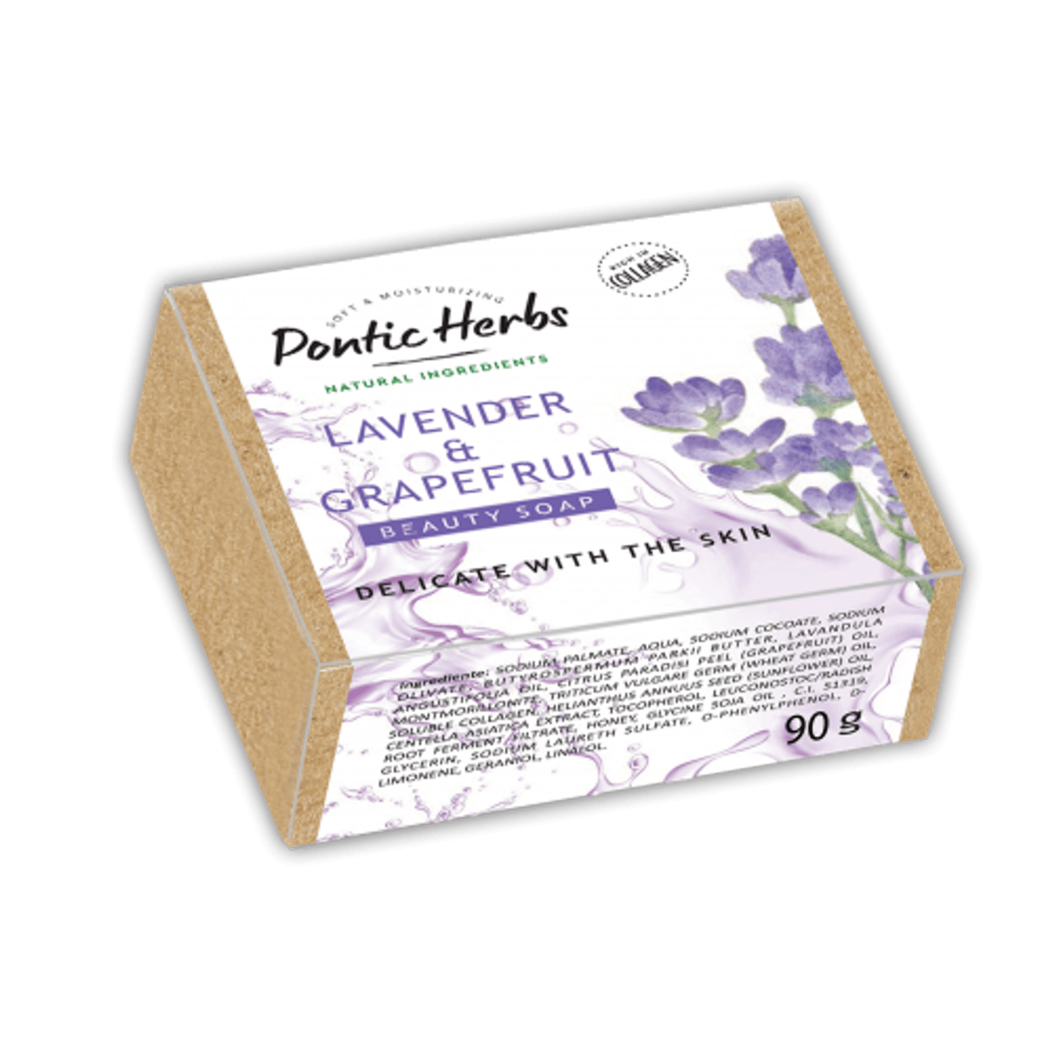 Pontic Herbs Sapun solid Lavender & Grapefruit, 90 grame fotografia produsului