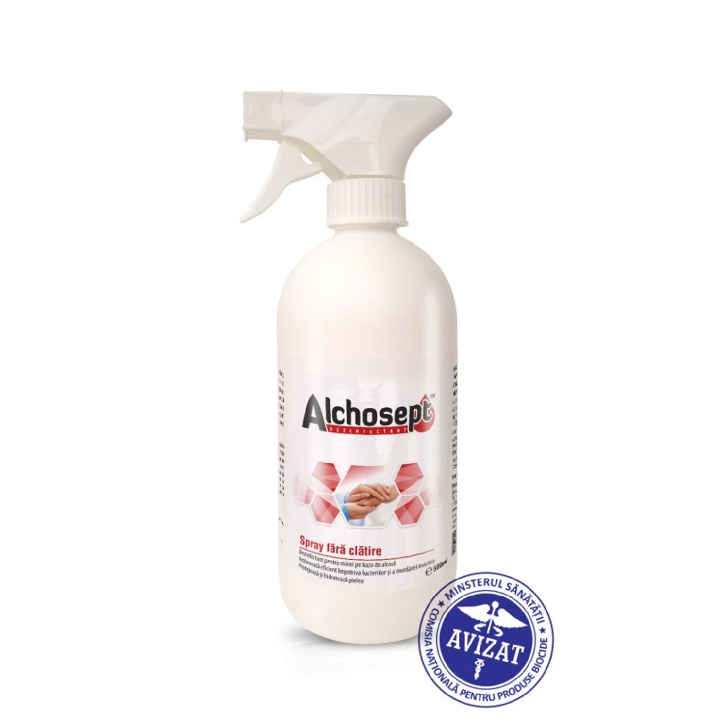 Dezinfectant pentru maini si tegumente Alchosept, 500ml fotografia produsului