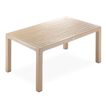 Masa raki classi wood 90x150xh75cm polipropilena/fibra sticla culoare cappuccino