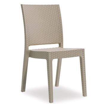 Scaun raki nice 59x44xh88cm polipropilena/fibra sticla culoare cappuccino
