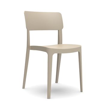 Scaun bar raki pano 47,1x45,3xh81,9cm din polipropilena cu fibra de sticla culoare bej