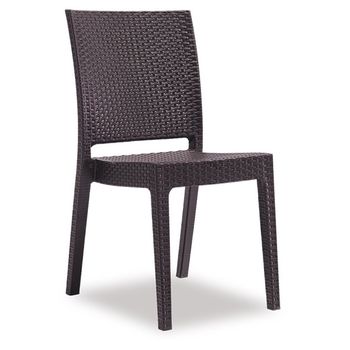 Scaun raki nice 59x44xh88cm polipropilena/fibra sticla culoare cafea
