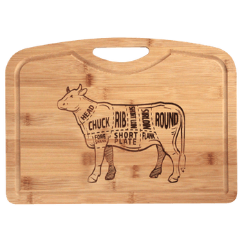 Platou din bambus gravat raki 39x28x1,9cm