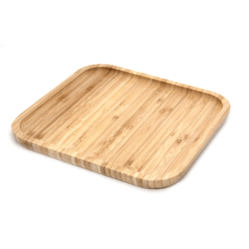 Platou bambus patrat raki 25x25x2cm