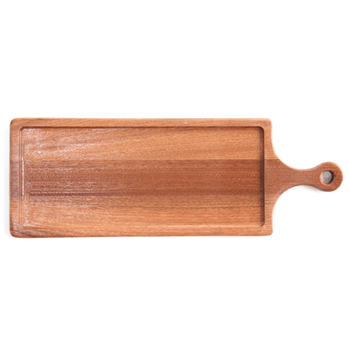 Platou pentru servire raki 17x58x1,5cm cu maner, din lemn