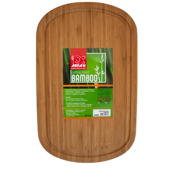 Tocator bucatarie bambus oval raki 47x29x1,9cm
