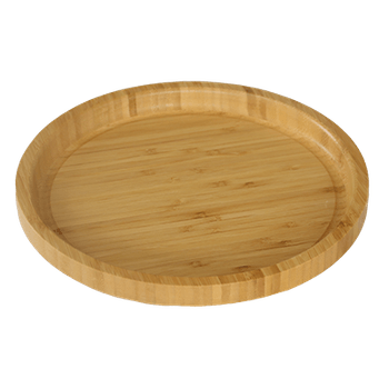 Tava rotunda din bambus raki 34,5xh2,5cm pentru servire