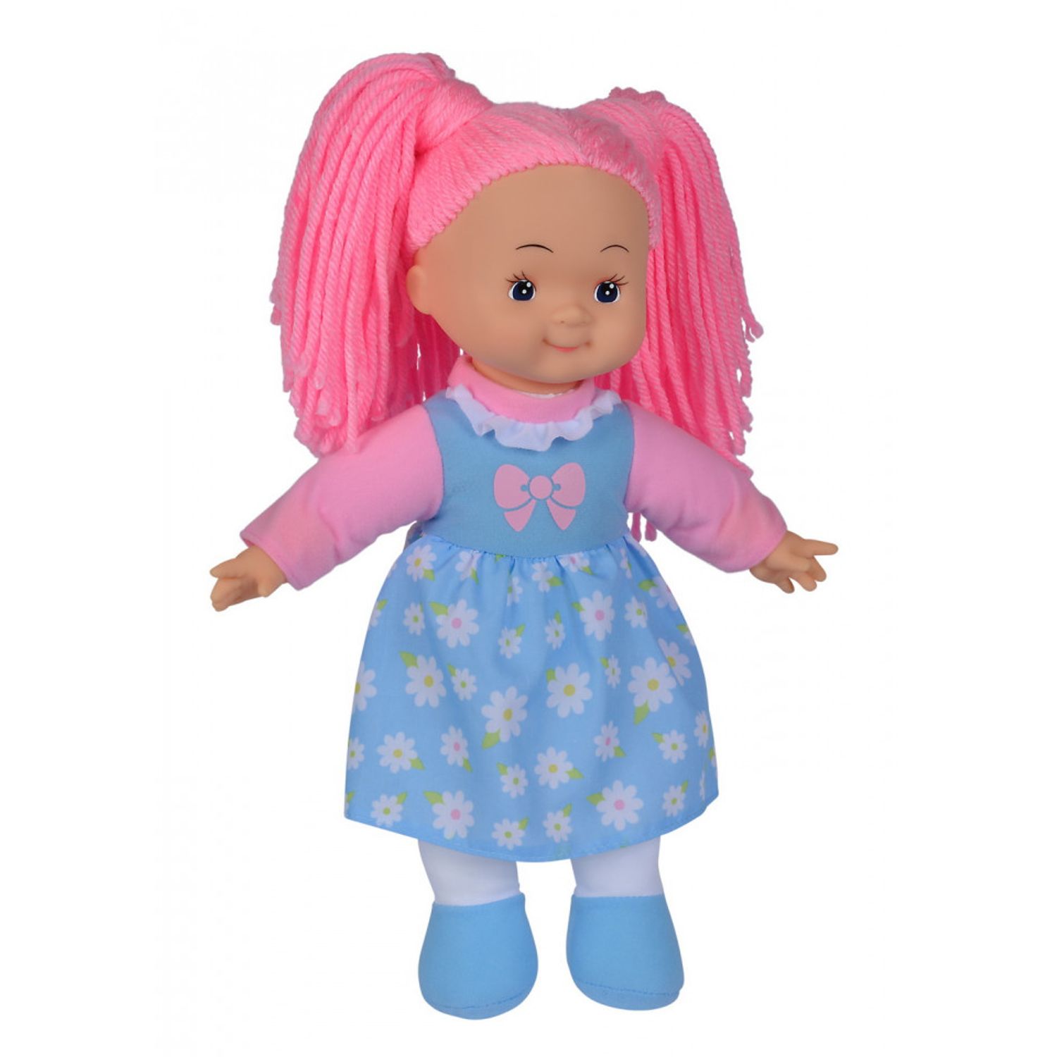 Papusa Simba - Flower Dolly, par roz, material textil, 38 cm fotografia produsului View 2 L