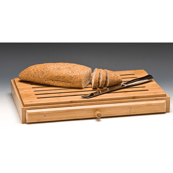 Tocator paine bambus cu sertar pentru firimituri RAKI 32x52xh7cm elefant.ro
