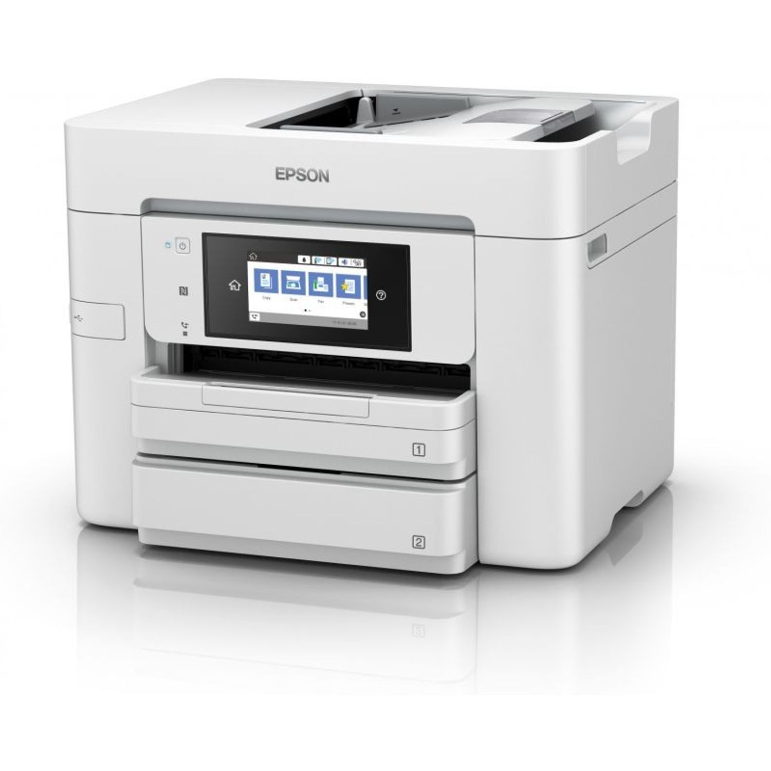 Multifunctionala Epson WorkForce WF-4745DTWF, color, A4, duplex, ADF, fax, Wireless, NFC fotografia produsului View 4 L