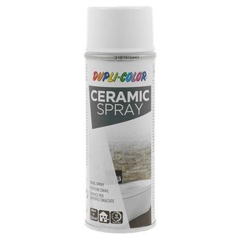 Vopsea spray pentru suprafete emailate dupli-color ceramic spray, acrilica, alb, 200 ml