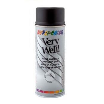 Vopsea spray decorativa DUPLI-COLOR Very Well, RAL 9005 negru mat, 400 ml DUPLI-COLOR imagine noua 2022
