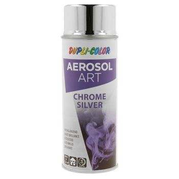 Vopsea spray decorativa dupli-color aerosol art chrome silver, crom argintiu, 400 ml