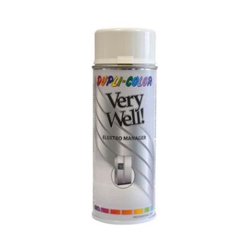 Vopsea spray pentru suprafete emailate dupli-color very well elektro manager, acrilica, alb, 400 ml