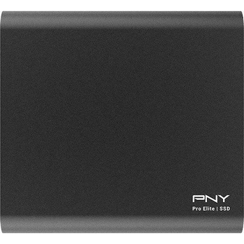 Ssd extern pny pro elite portabil, 250gb, usb 3.1 type c, gen 2, negru