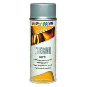 Vopsea spray rezistenta la temperatura dupli-color thermo 800°c, argintiu, 400 ml