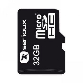 Card memorie Serioux Micro SDHC 32GB Clasa 10 + Adaptor elefant.ro imagine noua 2022