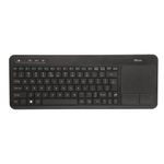 Tastatura Trust Veza, Wireless Multimedia, Negru fotografia produsului