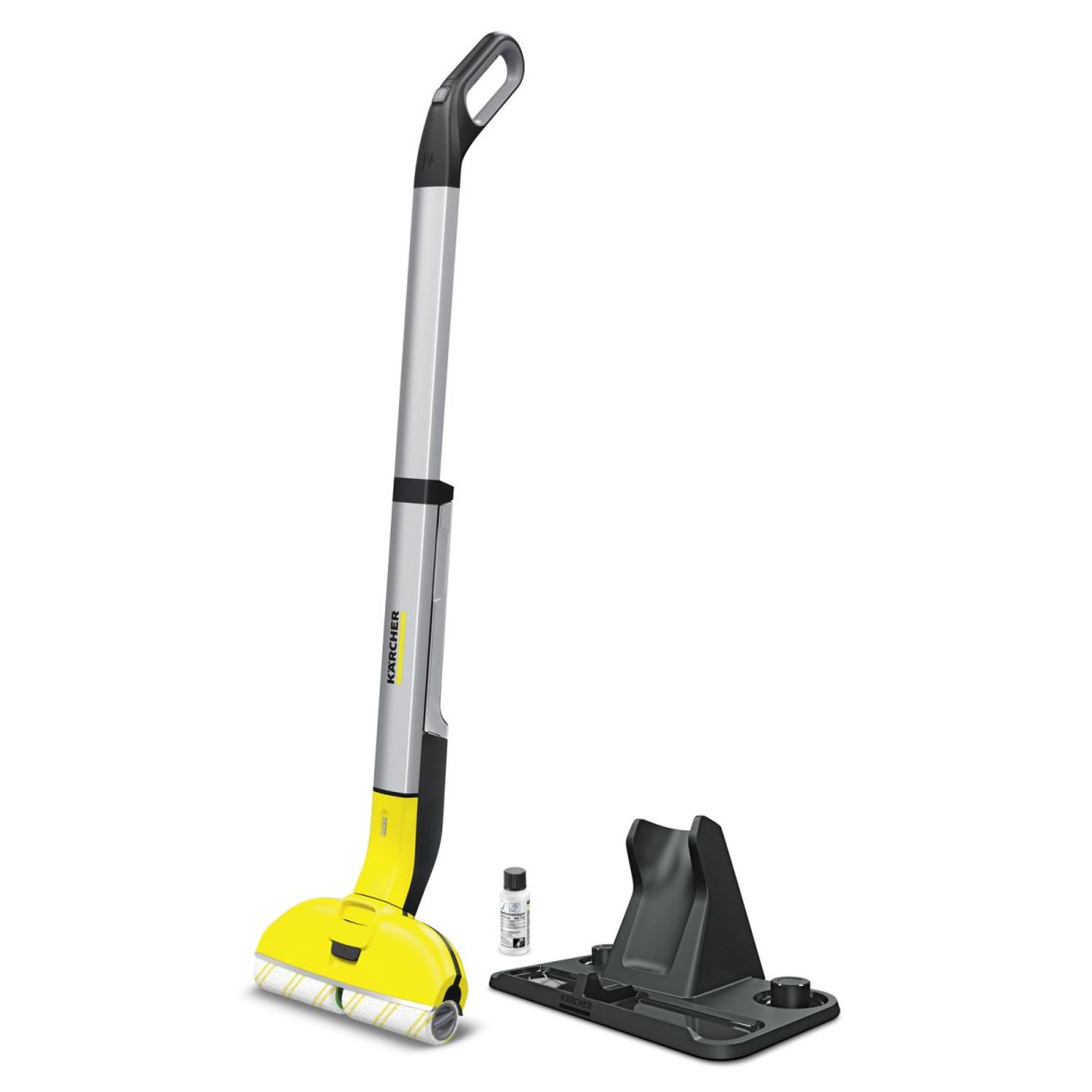 Curatitor de suprafete dure Karcher FC 3 Cordless *EU 10553000, 0.36 L/0.14 L, 7.2 V, Autonomie 20 min., Role microfibre, Litiu-Ion, Gri/Galben fotografia produsului