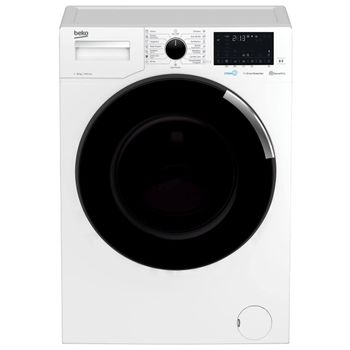 Masina de spalat rufe beko wtv10744x, 10 kg, 1400 rpm, 15 programe, steamcure™, homewhiz, display, alb