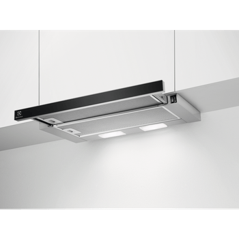 Hota telescopica electrolux lfp316ab, 370 m3/h (capacitate maxima extractie), 3 viteze, 1 motor, filtru metalic, 60 cm, negru mat