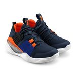 Pantofi Sport Baieti Bibi Line Flow Naval/Orange, 35 fotografia produsului