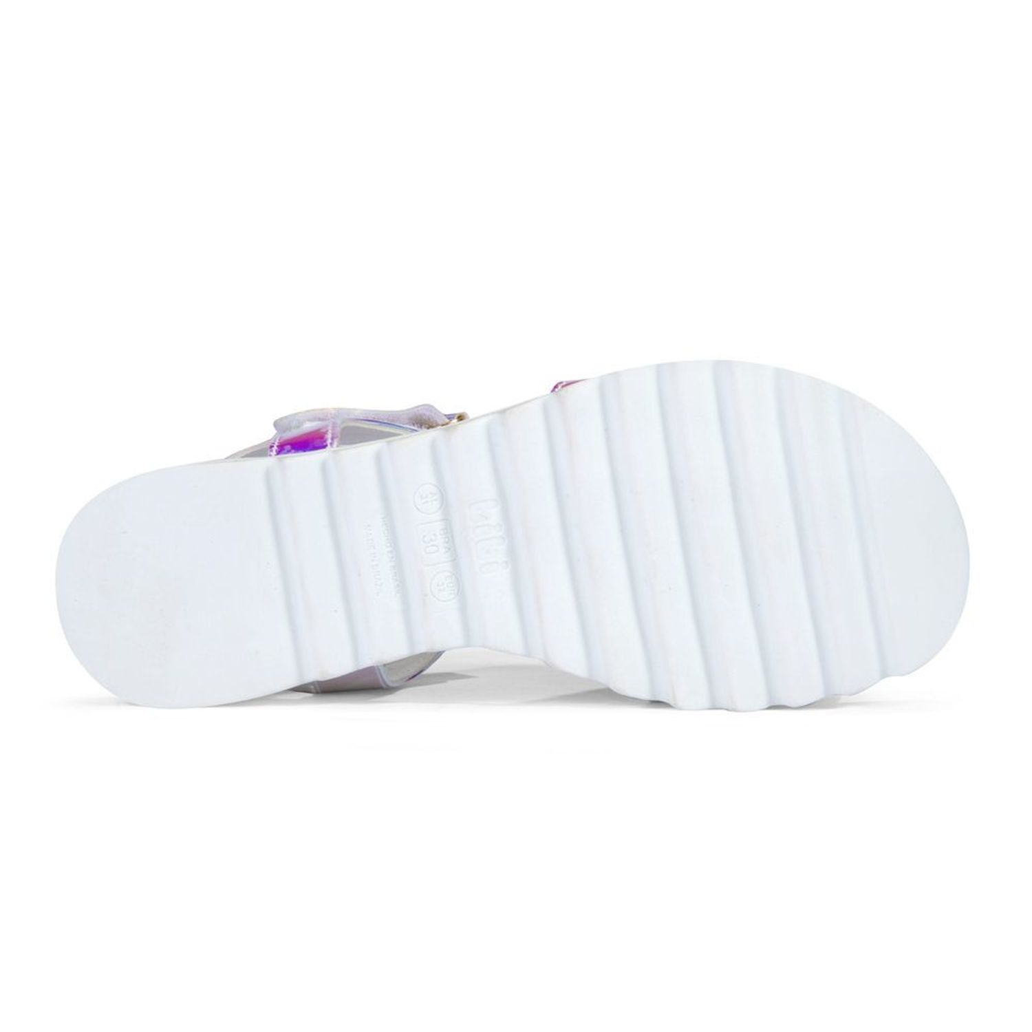 Sandale Fete Bibi Flat Form Holografic, 37 fotografia produsului View 4 L