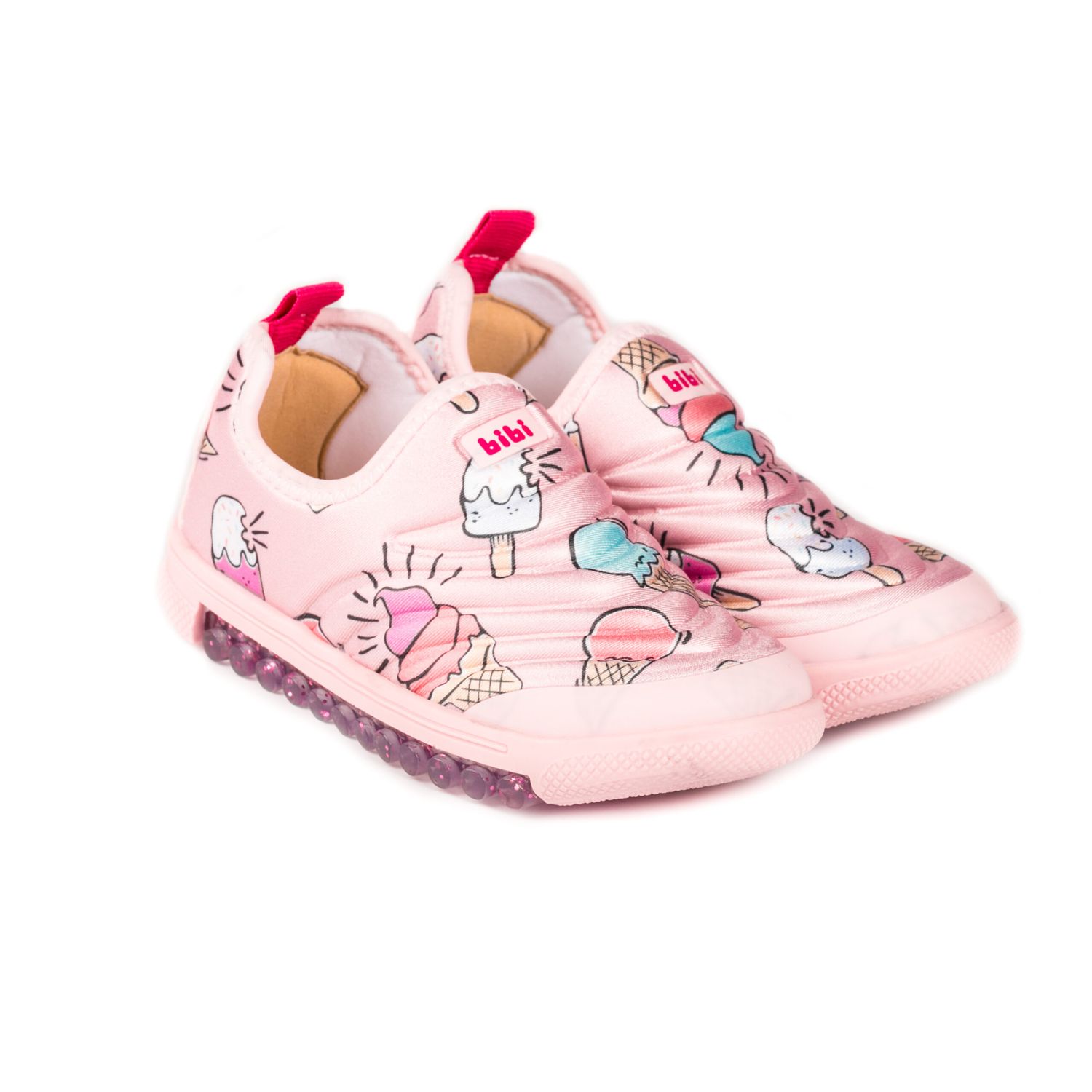 Pantofi Sport Fete Bibi Roller New Camelia/Ice Cream, 34 fotografia produsului