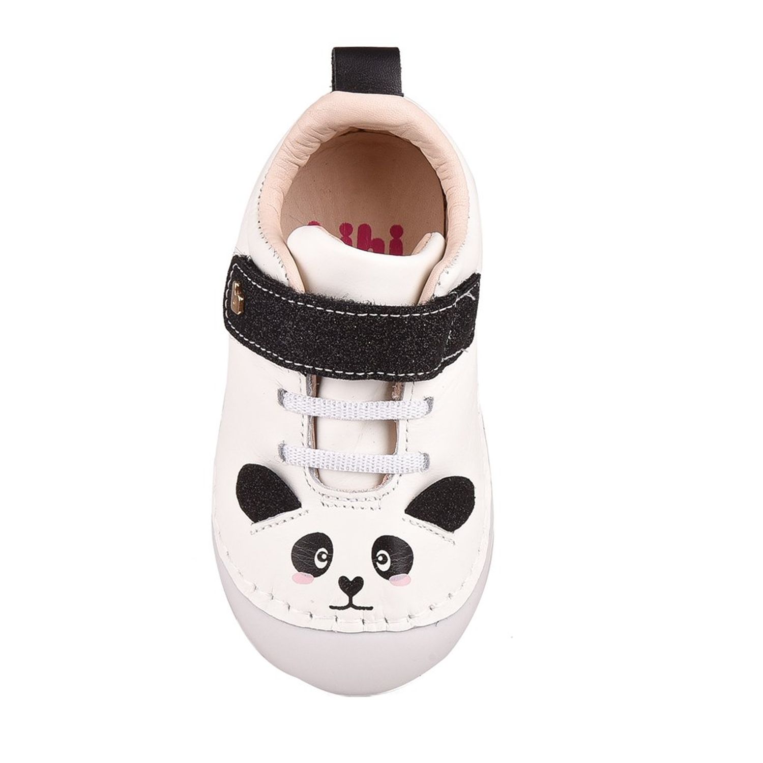 Pantofi Fetite BIBI Grow Alb/glitter Panda, 21 fotografia produsului View 5 L