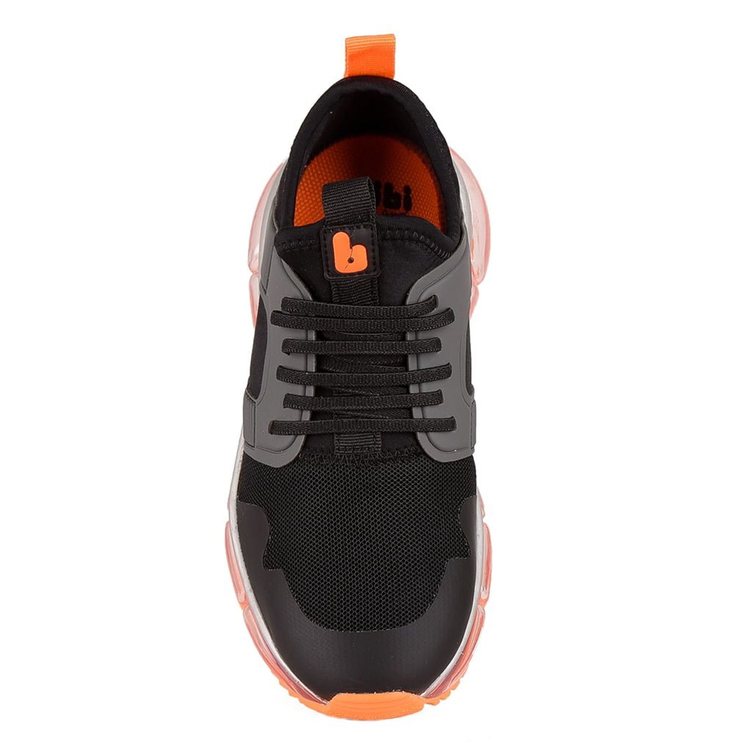 Pantofi Sport BIBI New Bubble Grafit/orange, 37 fotografia produsului View 3 L