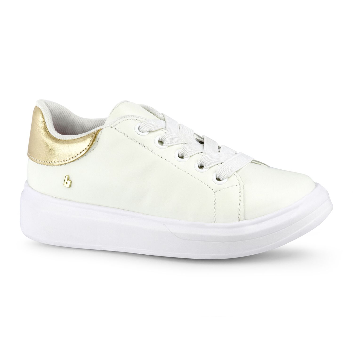 Pantofi Fete Bibi Glam Albi/Gold, 37 fotografia produsului View 2 L