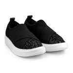 Pantofi Fete Bibi Glam Black Glitter, 37 fotografia produsului