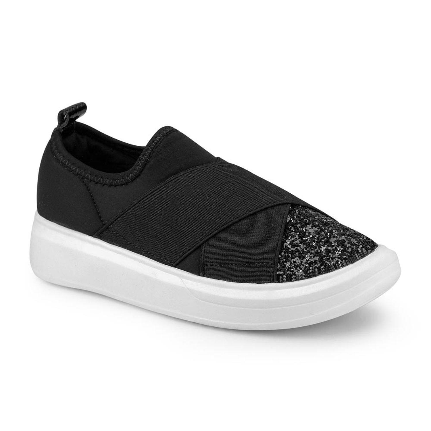 Pantofi Fete Bibi Glam Black Glitter, 37 fotografia produsului View 2 L