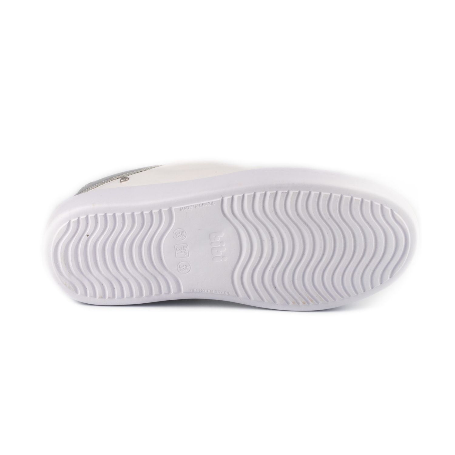 Pantofi Fete Bibi Glam Albi/Silver, 34 fotografia produsului View 4 L