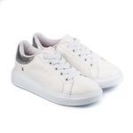 Pantofi Fete Bibi Glam Albi/Silver, 34 fotografia produsului