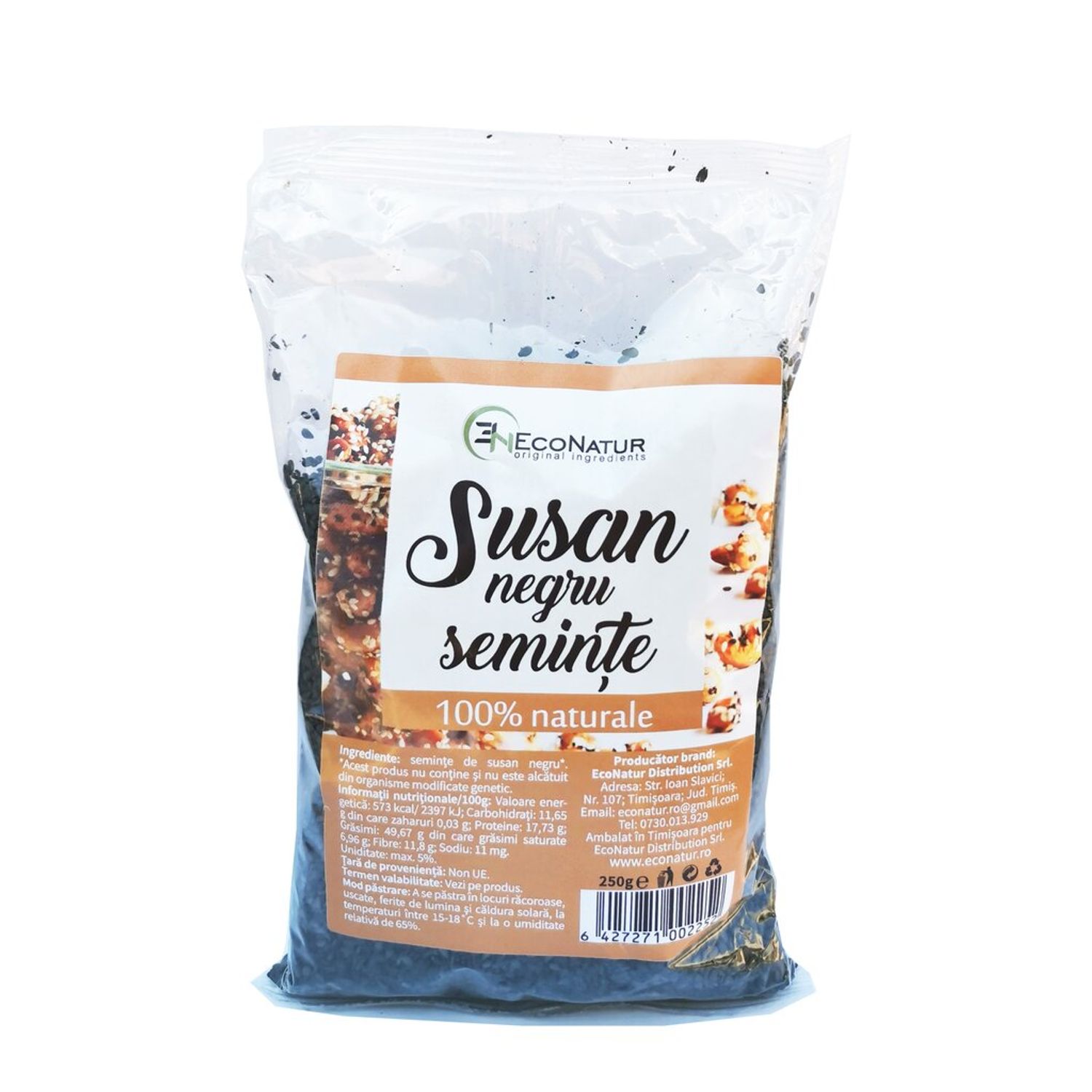 Seminte susan negru 250 g, Econatur fotografia produsului