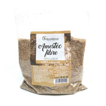 Amestec fibre tarate psyllium si in zdrobit 250 g, EcoNatur ECONATUR Alimentare & Superfoods