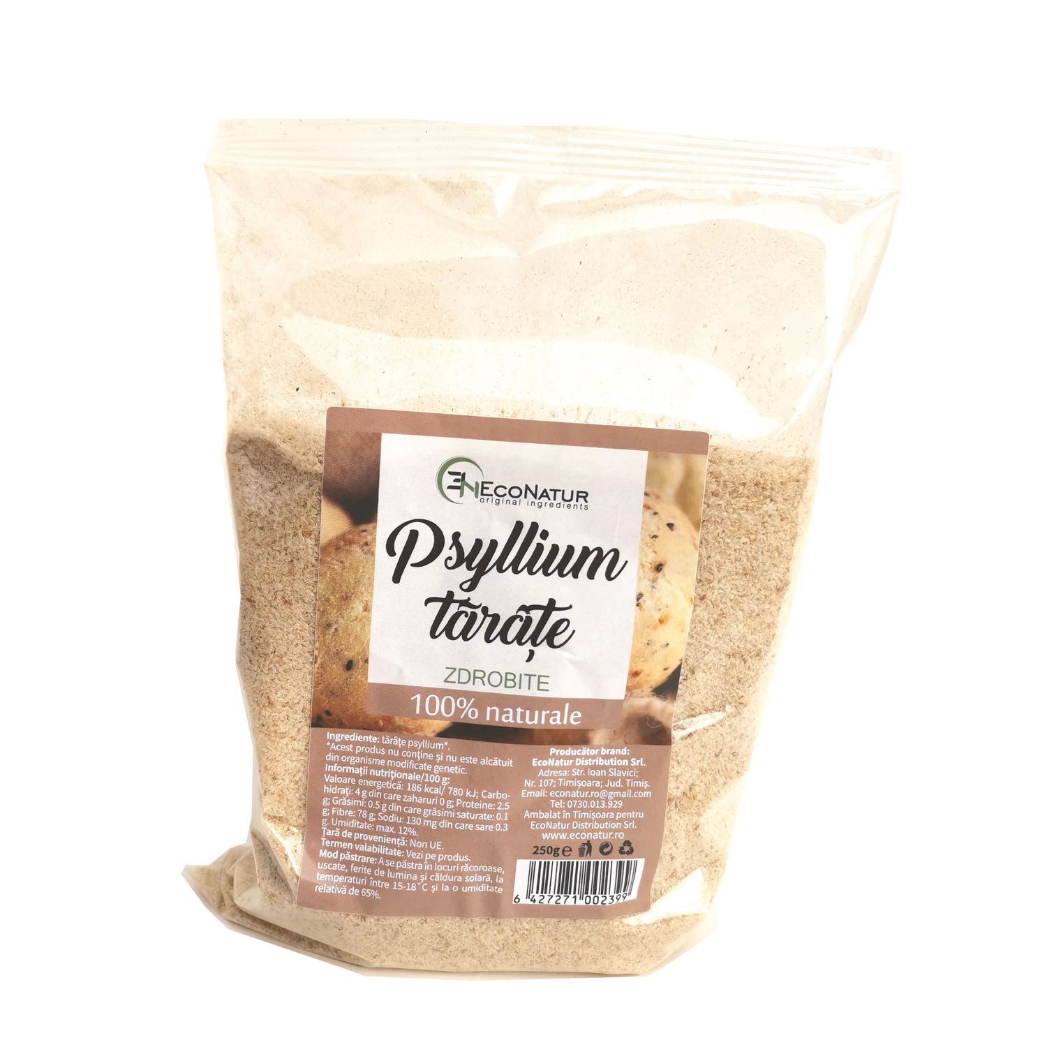 Tarate psyllium 250 g, Econatur fotografia produsului