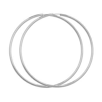 Cercei creole mari 70 mm din argint ch21-046