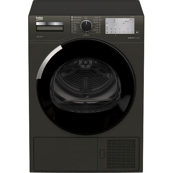 Uscator de rufe, beko, ds8440sxm, pompa de caldura, 8 kg, 16 programe, hygienic refresh, optisense, clasa a++, gri