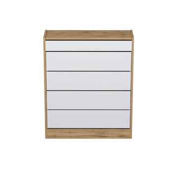 Pantofar sofi 1, stejar taho / alb, 70x26x84cm