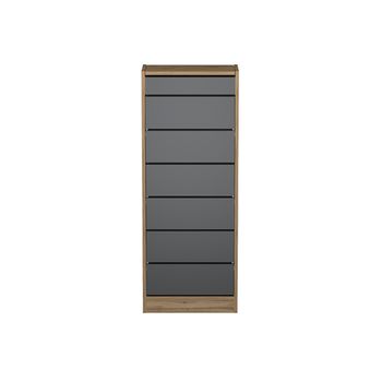 Pantofar sofi 3, stejar taho / gri, 45x26x116cm