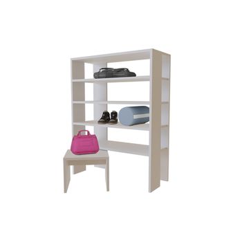 Pantofar cu taburet gretta, alb