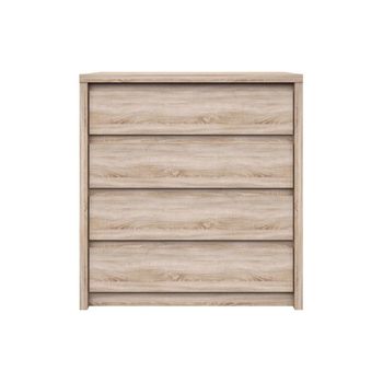 Comoda norton cu 4 sertare, 92x87x40cm, stejar sonoma