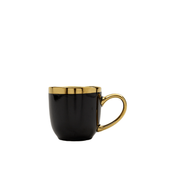Cana ceramica neagra, 340 ml