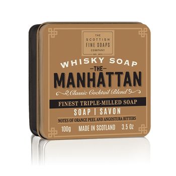 Sapun barbati the manhattan soap in a tin, 100 g