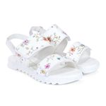 Sandale Fete Bibi Flat Form Albe-Floral, 33 fotografia produsului