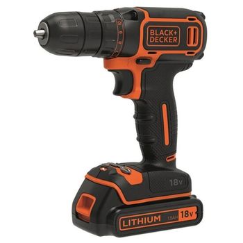 Masina de insurubat si gaurit black&decker bdcdc18kb-qw, 2 acumulatori, 1.5ah, 18 valiza