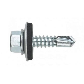 Surub autoforant starkfix, cu cap hexagonal si saiba epdm, pentru metal, 4,8x19, zincat, 250 buc