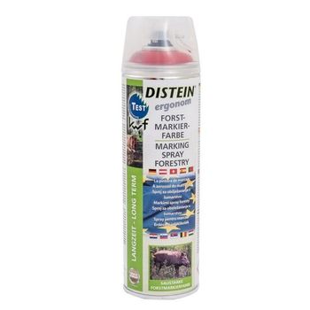 Vopsea spray pentru marcaje forestiere distein, permanent, 500 rosu